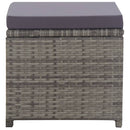 5-Delige Tuinset Poly Rattan En Acaciahout Antraciet