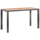 5-Delige Tuinset Poly Rattan En Acaciahout Antraciet