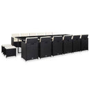 19-Delige Tuinset Met Kussens Poly Rattan