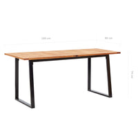 7-Delige Tuinset Poly Rattan En Acaciahout