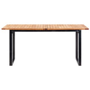 7-Delige Tuinset Poly Rattan En Acaciahout