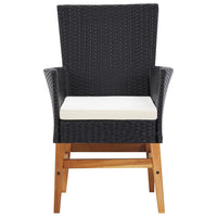 7-Delige Tuinset Poly Rattan En Acaciahout