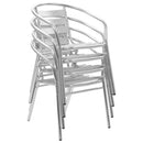5-Delige Tuinset Aluminium Zilverkleurig