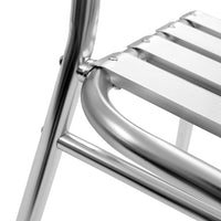 5-Delige Tuinset Aluminium Zilverkleurig