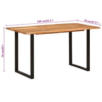 Eettafel Massief Acaciahout