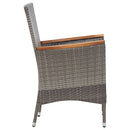 5-Delige Tuinset Met Kussens Poly Rattan