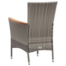 5-Delige Tuinset Met Kussens Poly Rattan