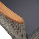 5-Delige Tuinset Met Kussens Poly Rattan