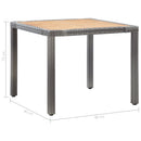 5-Delige Tuinset Met Kussens Poly Rattan