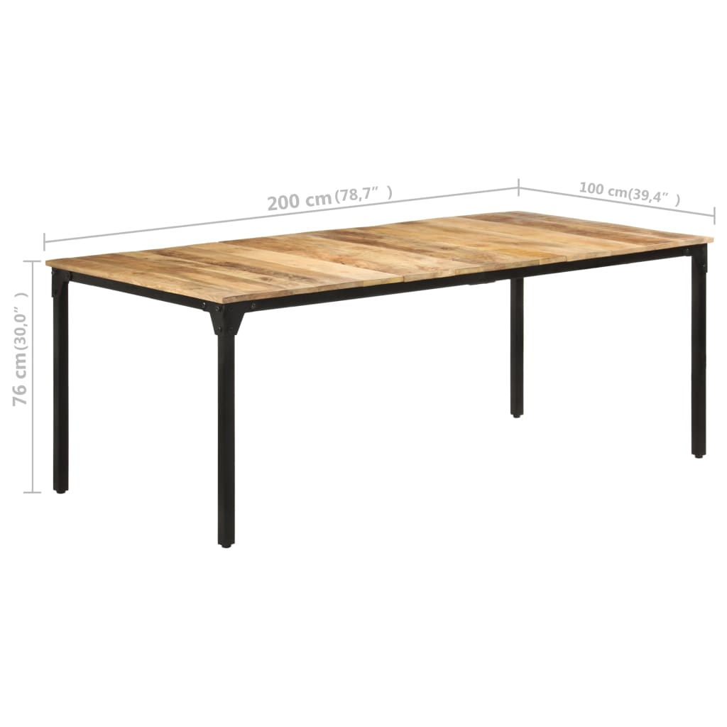 Eettafel Ruw Mangohout
