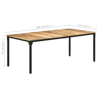 Eettafel Ruw Mangohout