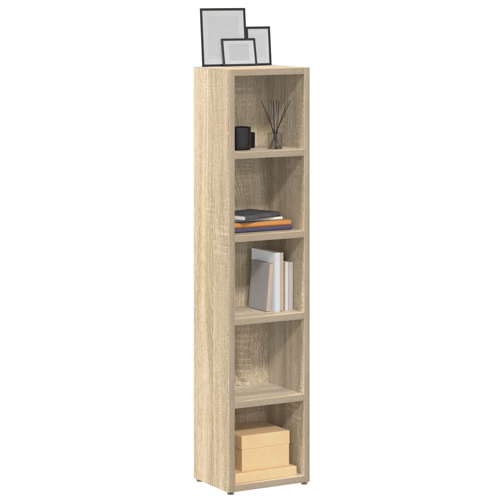 Cd-Kasten 21X16X93,5 Cm Bewerkt Hout Kleurig