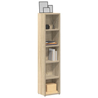 Cd-Kasten 21X16X93,5 Cm Bewerkt Hout Kleurig