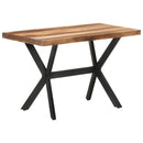 Eettafel Massief Hout Met Honingkleurige Afwerking