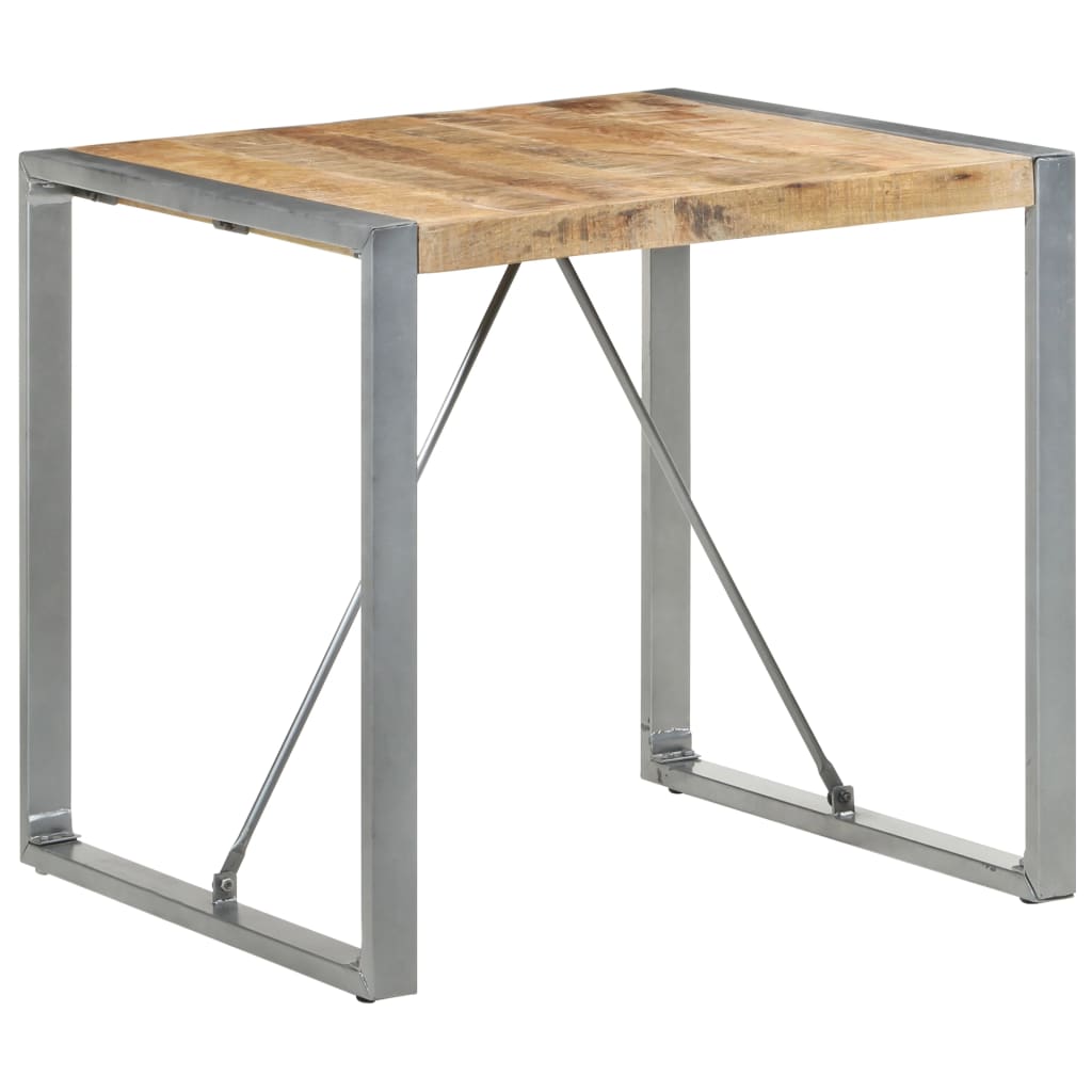 Eettafel Ruw Mangohout Grijs