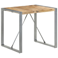 Eettafel Ruw Mangohout Grijs