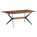Eettafel 180X90X76 Cm Massief Mangohout