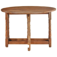Eettafel Rond 110X76 Cm Massief Mangohout