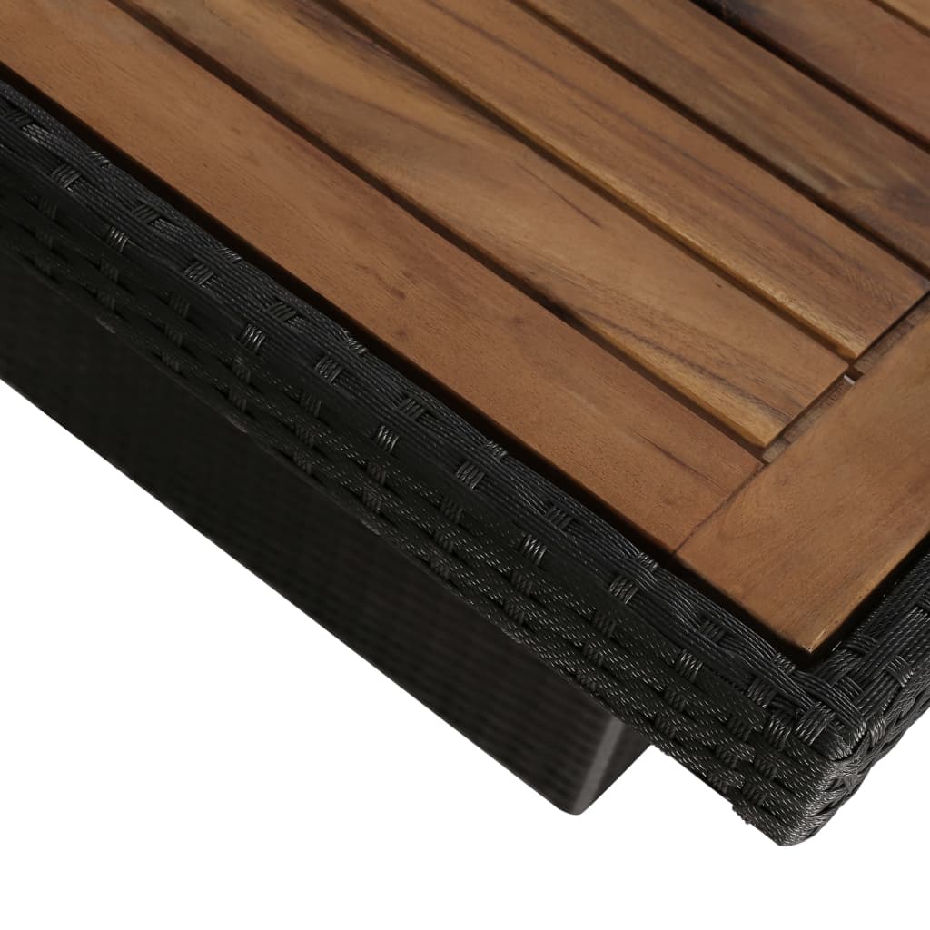 7-Delige Tuinset Met Kussens Poly Rattan