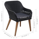 7-Delige Tuinset Met Kussens Poly Rattan