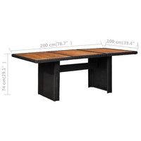 7-Delige Tuinset Met Kussens Poly Rattan
