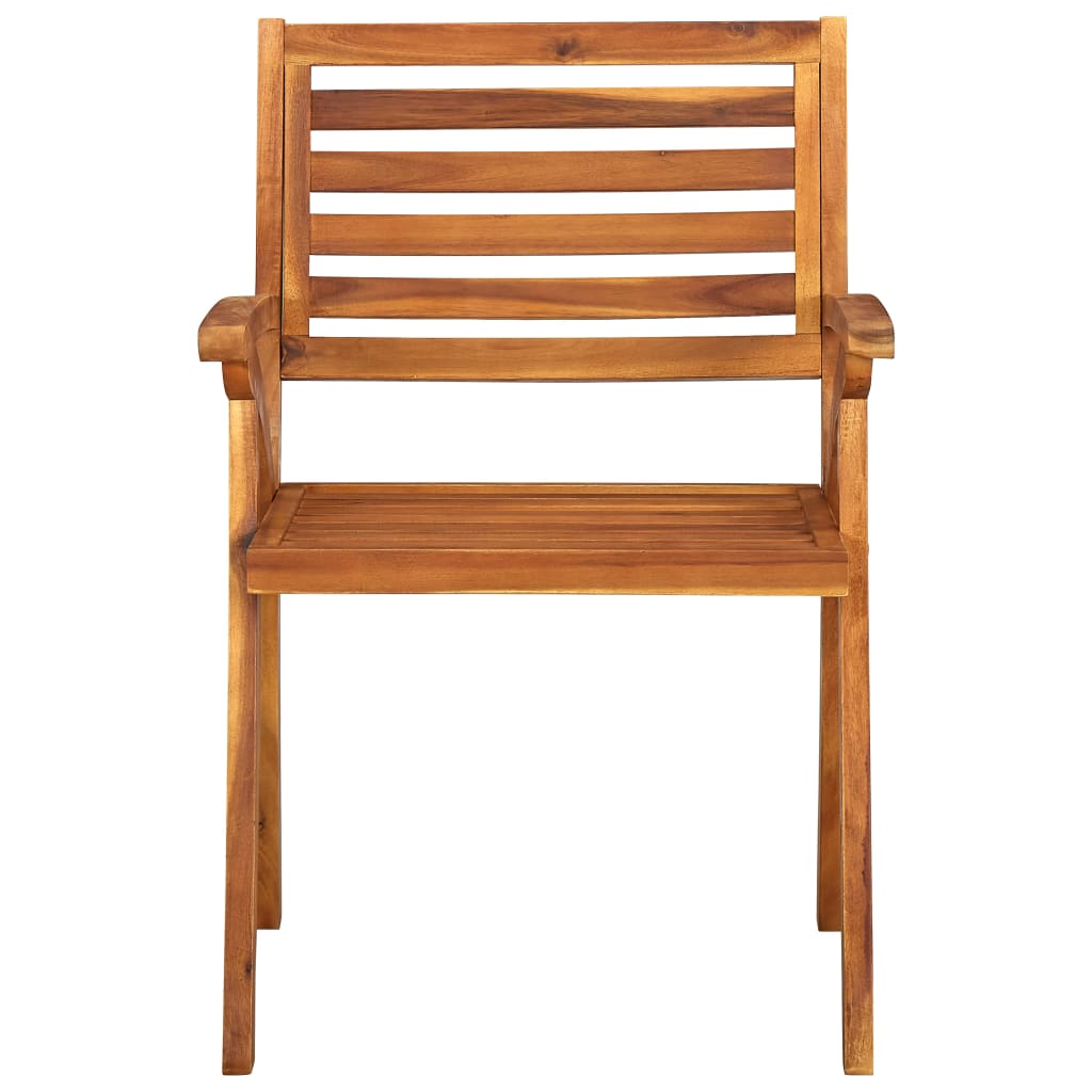 7-Delige Tuinset 150X90 Cm Massief Acaciahout