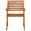 7-Delige Tuinset 150X90 Cm Massief Acaciahout