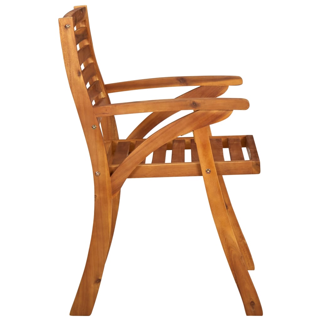 7-Delige Tuinset 150X90 Cm Massief Acaciahout