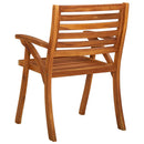 7-Delige Tuinset 150X90 Cm Massief Acaciahout