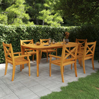 7-Delige Tuinset Massief Acaciahout