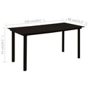 7-Delige Tuinset Pvc-Rattan Zwart