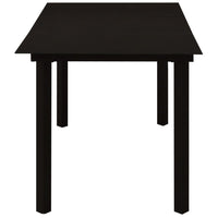 7-Delige Tuinset Pvc-Rattan Zwart