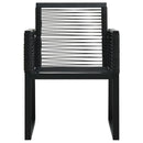 7-Delige Tuinset Pvc-Rattan Zwart