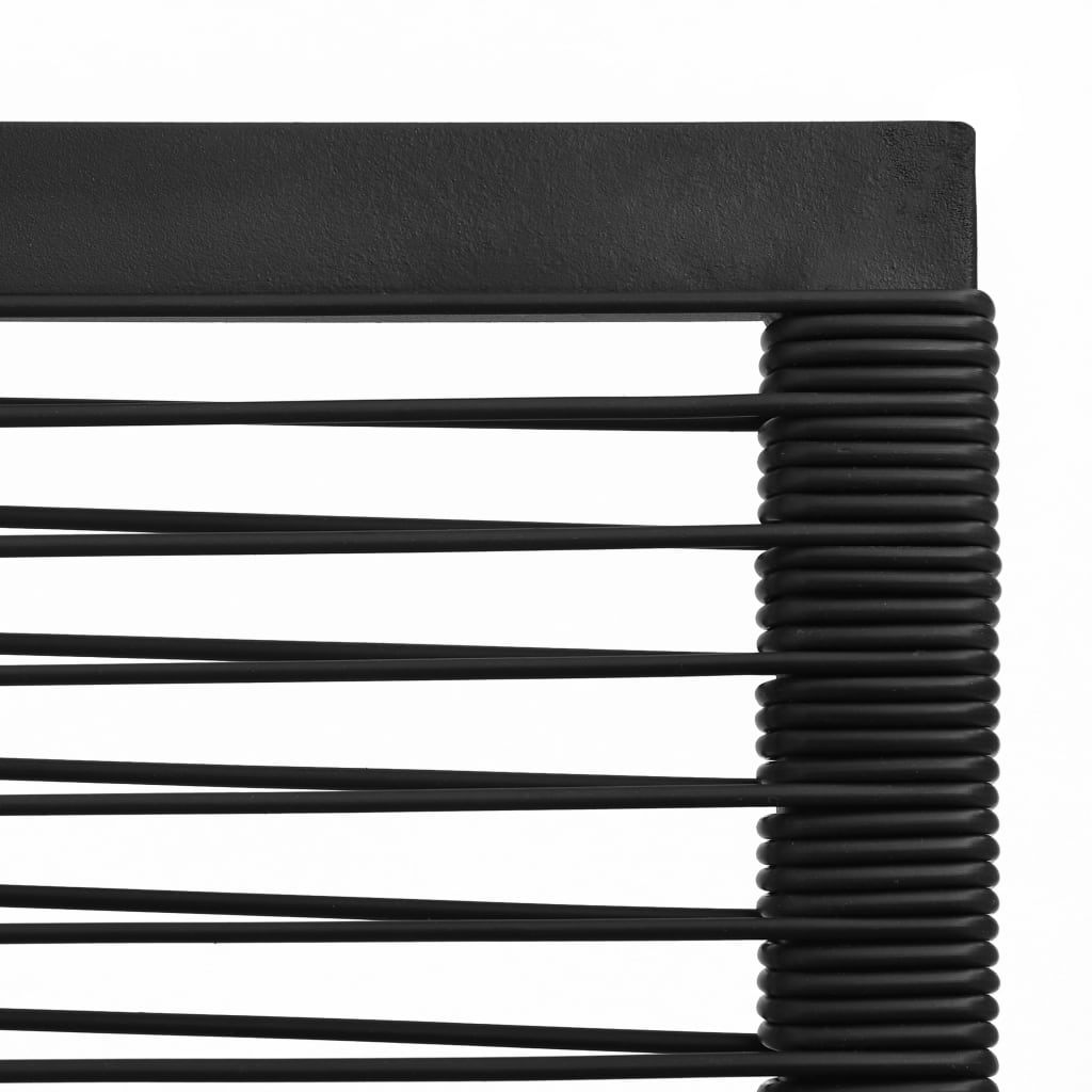7-Delige Tuinset Pvc-Rattan Zwart