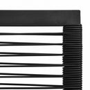 7-Delige Tuinset Pvc-Rattan Zwart
