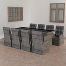 7-Delige Tuinset Met Kussens Poly Rattan
