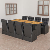 7-Delige Tuinset Met Kussens Poly Rattan