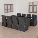 7-Delige Tuinset Met Kussens Poly Rattan