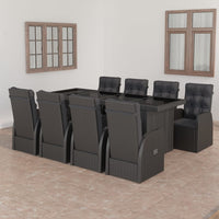 7-Delige Tuinset Met Kussens Poly Rattan