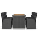 7-Delige Tuinset Met Kussens Poly Rattan