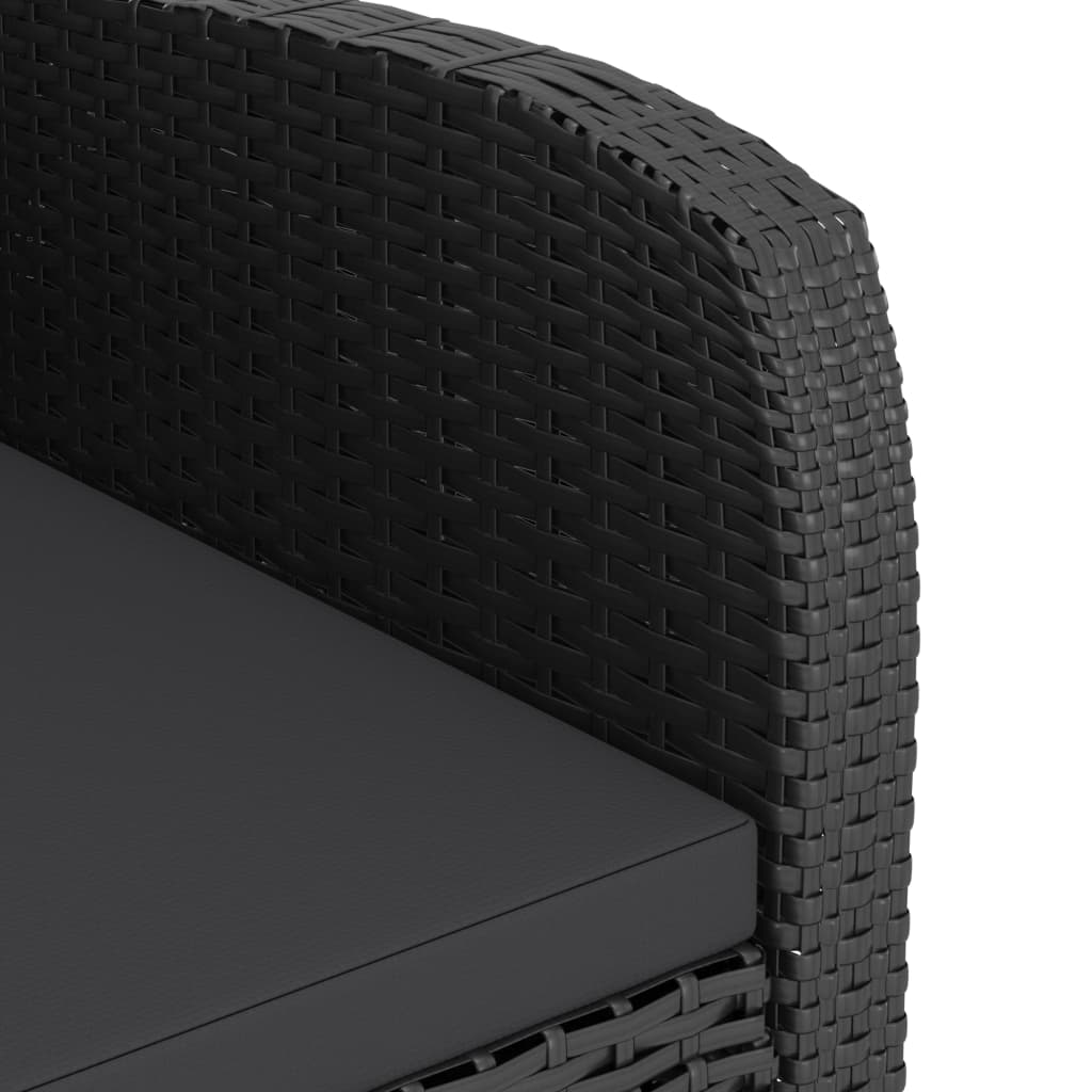 7-Delige Tuinset Met Kussens Poly Rattan