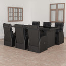 7-Delige Tuinset Met Kussens Poly Rattan