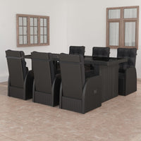 7-Delige Tuinset Met Kussens Poly Rattan