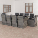 7-Delige Tuinset Met Kussens Poly Rattan