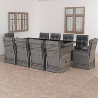 7-Delige Tuinset Met Kussens Poly Rattan