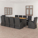 7-Delige Tuinset Met Kussens Poly Rattan
