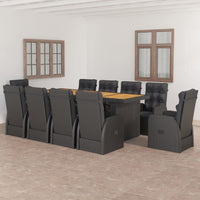 7-Delige Tuinset Met Kussens Poly Rattan