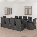 7-Delige Tuinset Met Kussens Poly Rattan