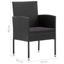 5-Delige Tuinset Poly Rattan