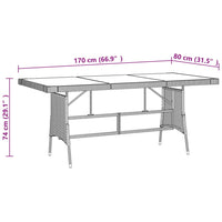 9-Delige Tuinset Poly Rattan